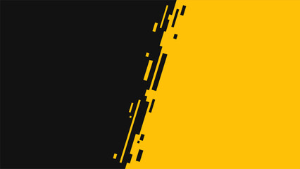 abstract yellow and black background with minimalist and flat design