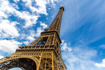 Sticker - Eiffel Tower in Paris in a summer day, France