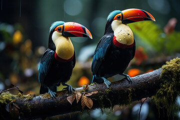 tucan, wildlife photography, generative ai