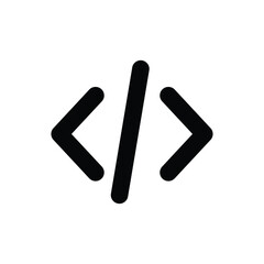Coding code programming vector icon