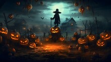 Halloween Background , Halloween Pumpkins, Black Cat, Pumpkins, Scary, Horror