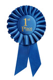 Fototapeta Mapy - First place award, rosette. PNG file with transparent background