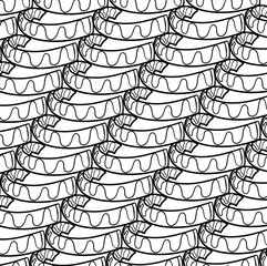 Curling objects form a pattern
