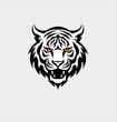 tiger head vector logo icon illustration design