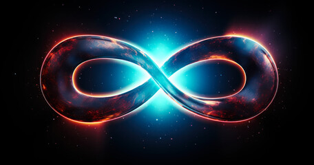 Symbol of Eternity: Infinity Concept Illustration