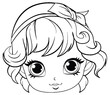Cute Angel Outline for Creative Coloring