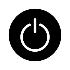 Wall Mural - Power icon. sign for mobile concept and web design color editable