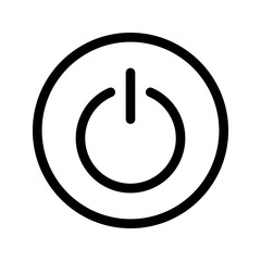 Wall Mural - Power icon. sign for mobile concept and web design color editable