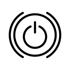 Wall Mural - Power icon. sign for mobile concept and web design color editable