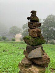 stone tower in the park