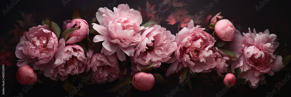 Beautiful pink peony flower background Stock Photo | Adobe Stock