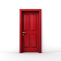 Wall Mural - red door with a background AI Generative