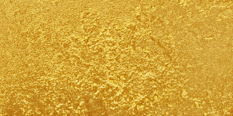Sticker - gold texture as background, bright metal plate