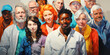 © PhotoGranary - Diversity and inclusion concept. Portrait of people of different gender, race and age.