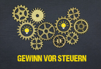 Sticker - Gewinn vor Steuern	