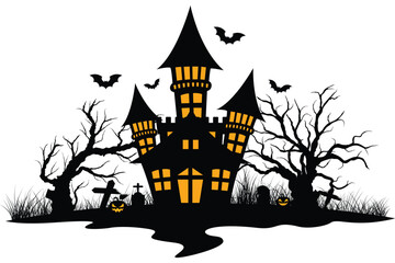 Haunted house halloween