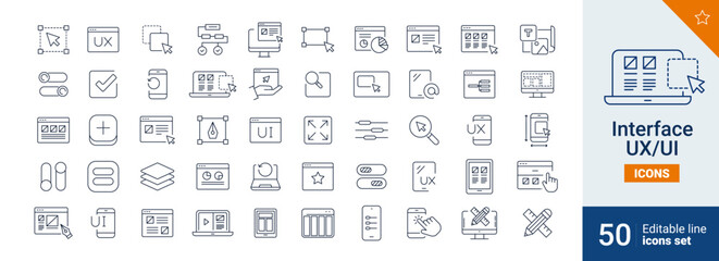 Wall Mural - interface icons pixel perfect. tree, fire, home, ....