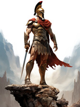 Roman Warrior. Digital Art.