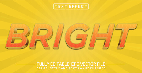 Sticker - Bright yellow font Text effect editable