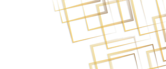 Wall Mural - modern white and gold abstract background, abstract geometric shape white gold background, white gol