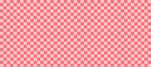 Aesthetics Cute Retro Groovy  Checkerboard, Gingham, Plaid, Checkers Pattern Background Illustration