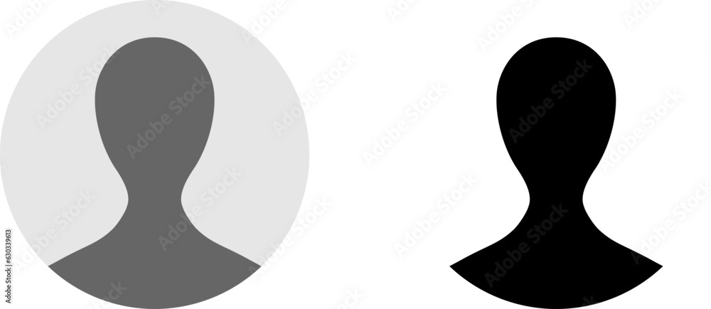Generic Anonymous Social Media Web User Account Profile Avatar Image ...