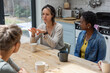 © ReeldealHD images - Women in a support group talking together