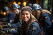 © FotoAndalucia - Woman in factory smiling and looking at camera