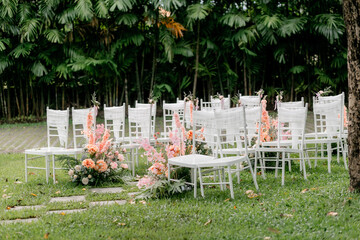 Wall Mural - table with flowers