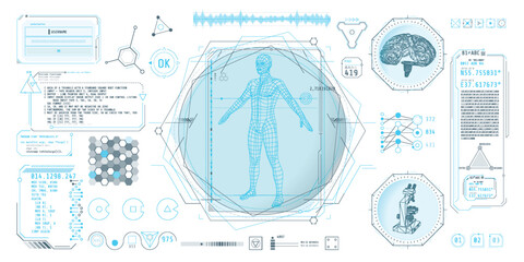 HUD interface design for decoding big data.