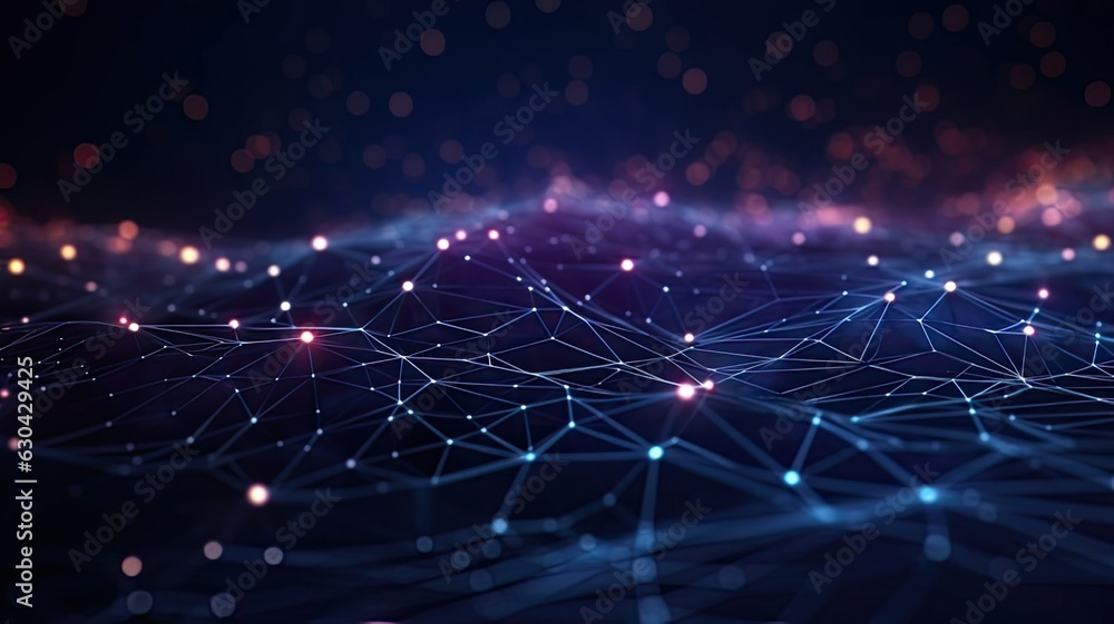 5G wireless network, high speed internet, cloud computing or connect ...