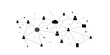 © tutti_frutti - Social user network, people network illustration. Dots connected lines create network