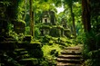 Lost in the Jungle Clearing: Exploring Ancient Mayan Ruins in the Dense Chiapas Forest - A Fantasy Adventure for Architecture and Culture-Lovers. Generative AI