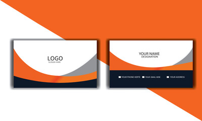 Modern business card layout . Vector illustrator business card. 