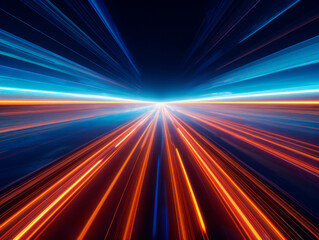 Wall Mural - abstract speed motion on the road high speed background. generative ai
