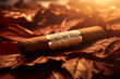 Cigar, cylindrical tobacco leaf twist, smoked, Cuban, tobacco smoking process, Smoking a twist, cigarettes in pure form, rolled tobacco, elegantly luxurious gentlemanly style.