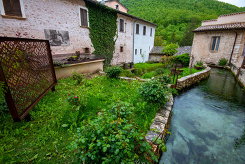 Canvas Print - Village of Rasiglia - Italy