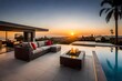 © Nazia - sunset at the hotel   generated by AI tool