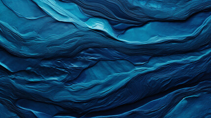 Wall Mural -  blue lava stone texture shades of blue merging into a flowing abstract pattern