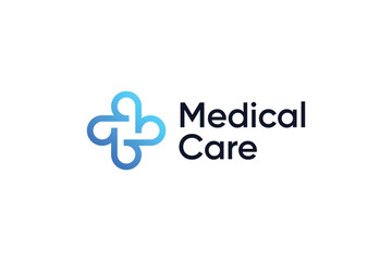 Wall Mural - Medical health cross creative logo design