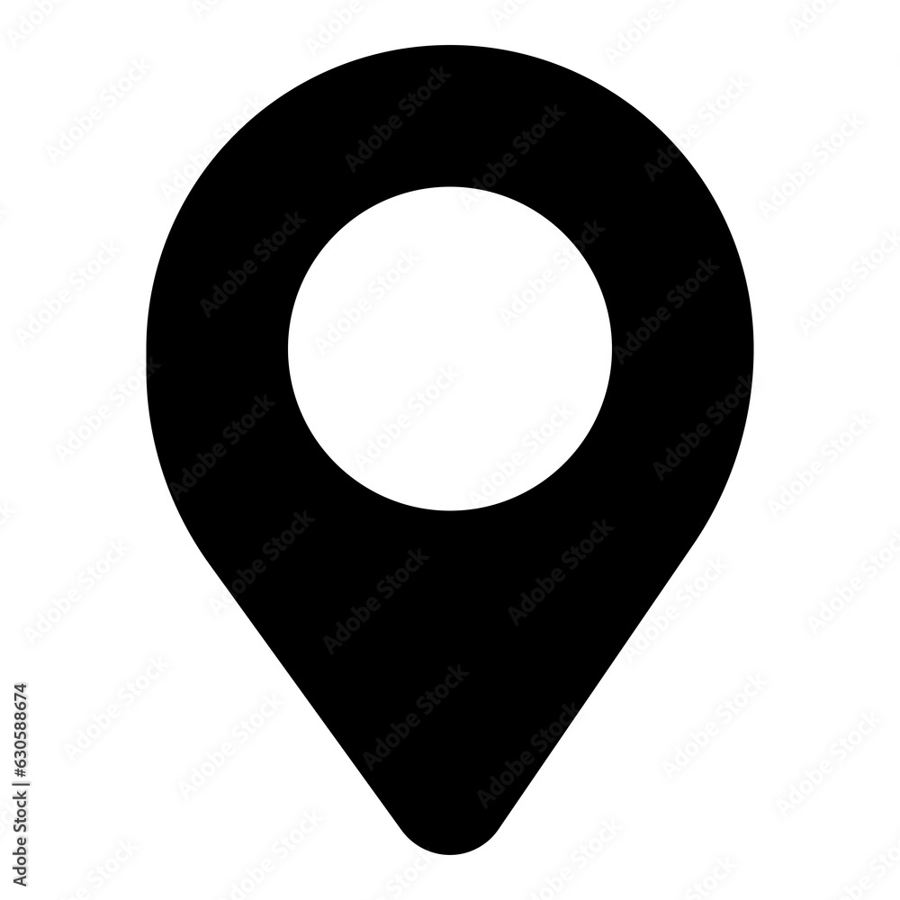 Pin location icon for map and navigation Stock Photo | Adobe Stock