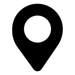 Pin location icon for map and navigation