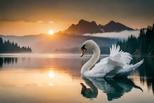 Swans On The Lake