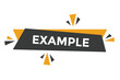 
Example  button web banner templates. Vector Illustration 
