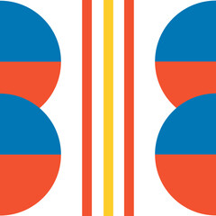 Sticker - Abstract Bauhaus Shape