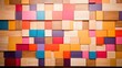 abstract background of wooden plank wall in colorful vivid tone color,  mockup idea, Generative Ai