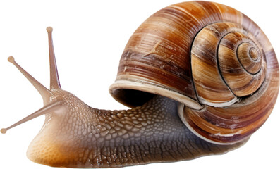 snail on a white background