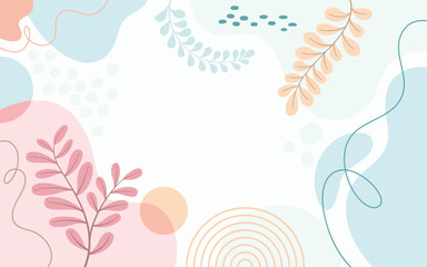 Wall Mural - Design banner frame background .Colorful poster background vector illustration