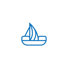 Poster - Telephone and sailboat logo design.