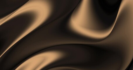 Wall Mural - 4k seamless looping dark grey golden animated pattern. Fluid trendy modern background. Brown beige minimal moving gradient. Elegant wavy liquid abstract texture. Luxury marble gold premium wallpaper